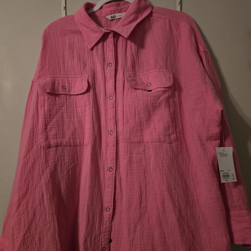 Pink Button-Up Shirt - Picture 2 of 5